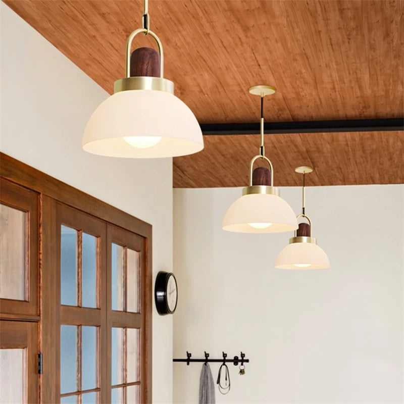 Nordic glass pendant light for modern and elegant spaces - vue 4 sur 10