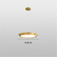 Modern round LED pendant light for decorative indoor lighting