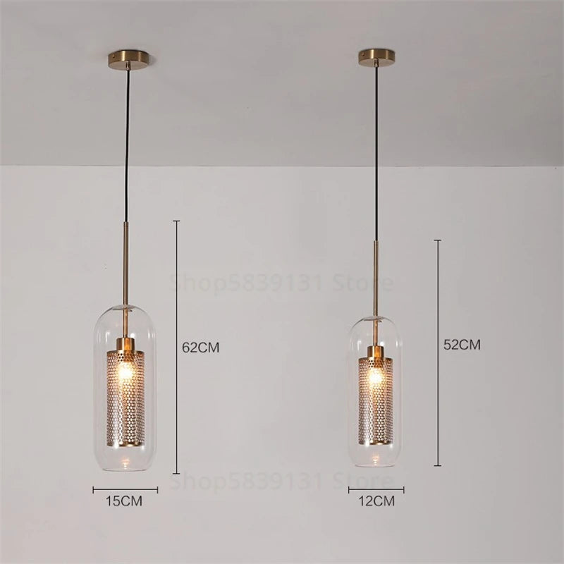 Modern nordic designer pendant light for interior decoration - vue 4 sur 13