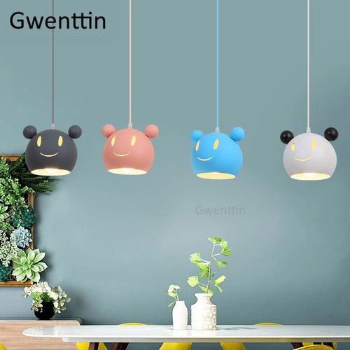 Nordic children's pendant light modern decorative design - vue 2 sur 18