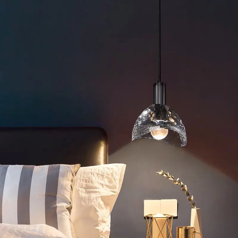 Luxury postmodern K9 crystal LED pendant light