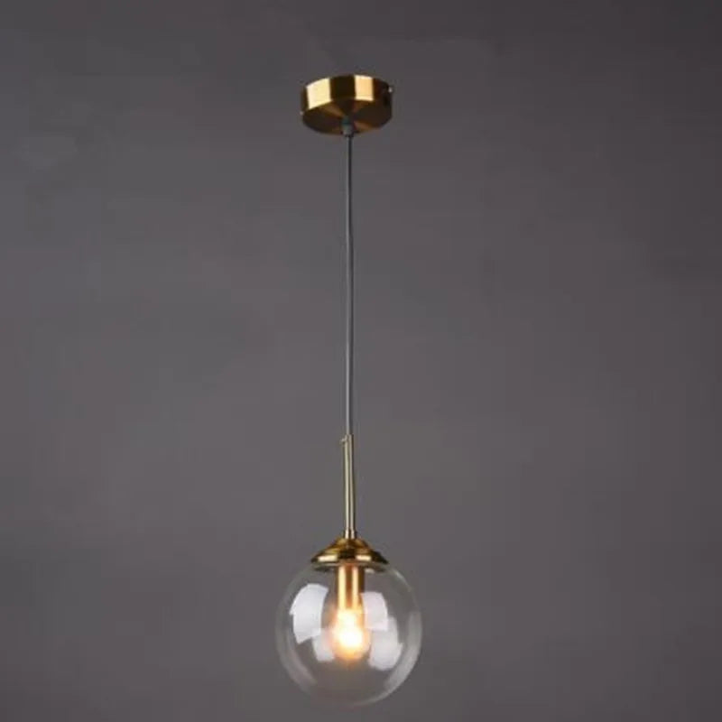 Creative glass pendant light for minimalist interior decor
