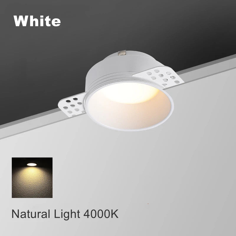 Frameless recessed dimmable LED downlight