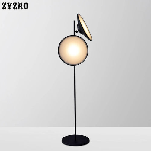Nordic double head modern iron floor lamp
