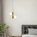 Post-modern wooden pendant light with simple design