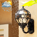 Waterproof outdoor wall light for garden and decor