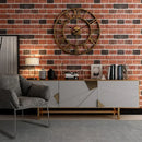 Nordic retro metal Roman numerals decorative wall clock