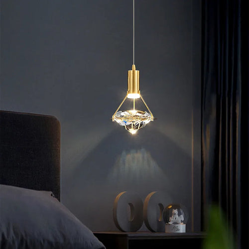 Customisable postmodern crystal LED chandelier
