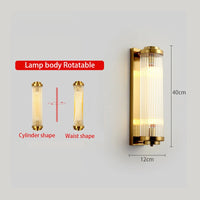 Postmodern crystal LED wall light