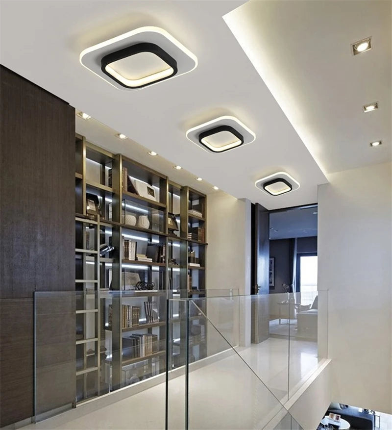 plafonnier led moderne pour intérieur et bureau élégant - vue 6 sur 10