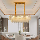Artistic round glass chandelier for modern interiors