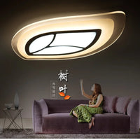 Ultra-thin LED ceiling light with creative leaf design