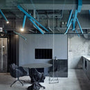 Led pendant track light for bar or industrial restaurant