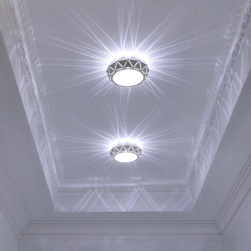 Modern LED ceiling light with dimming and three light options