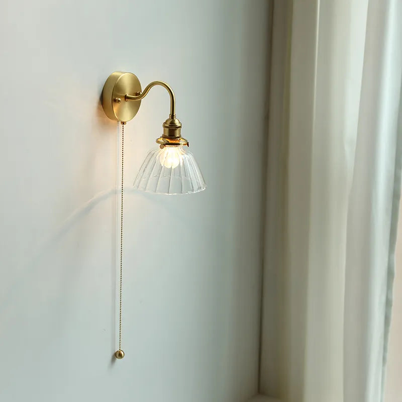 Modern nordic copper LED wall light - vue 6 sur 23