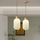 Soft retro Japanese-style chandelier for restaurant and inn