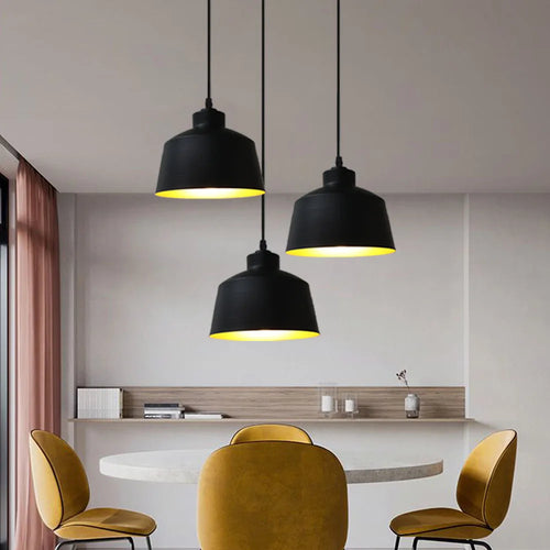 Modern nordic loft pendant light with 3 pendants for kitchen - vue 4 sur 9