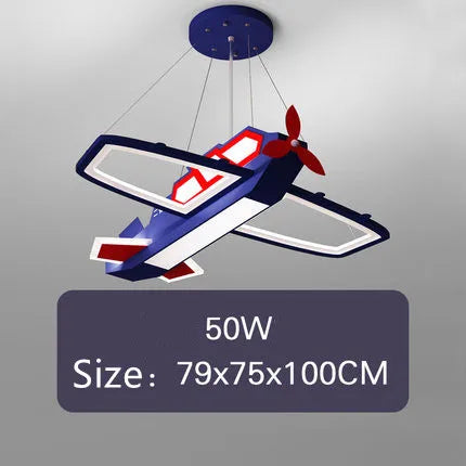 Children's airplane pendant light for bedroom