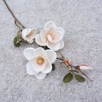 Artificial silk magnolia flower for elegant decoration