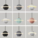 Planet resin pendant light for modern interior decor