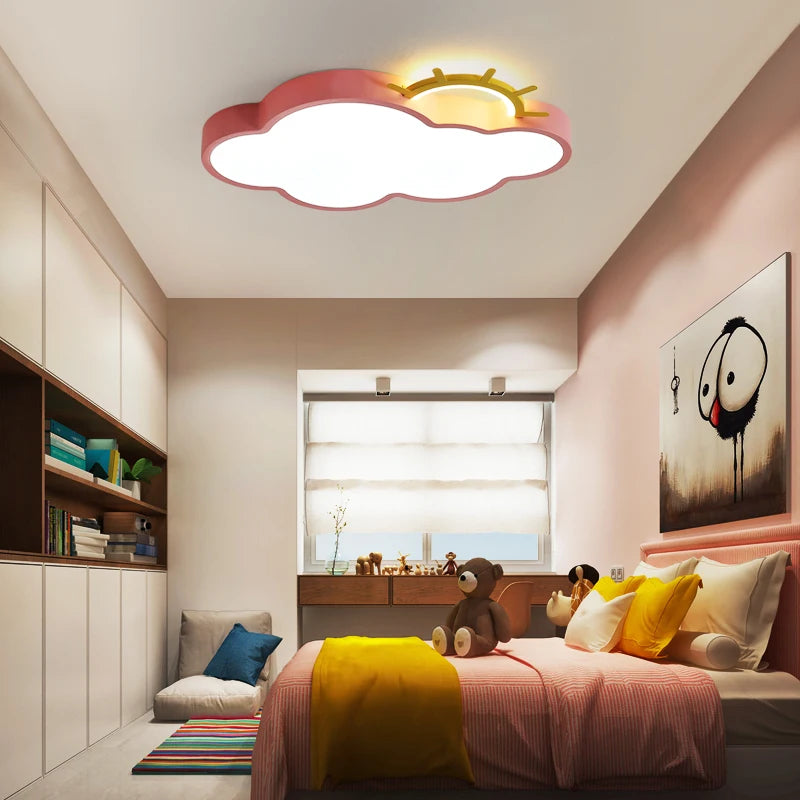 Cloud LED ceiling light for decorative indoor lighting