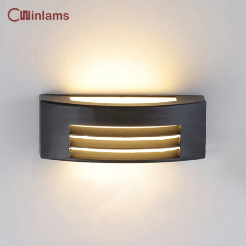 Modern waterproof aluminium outdoor wall light