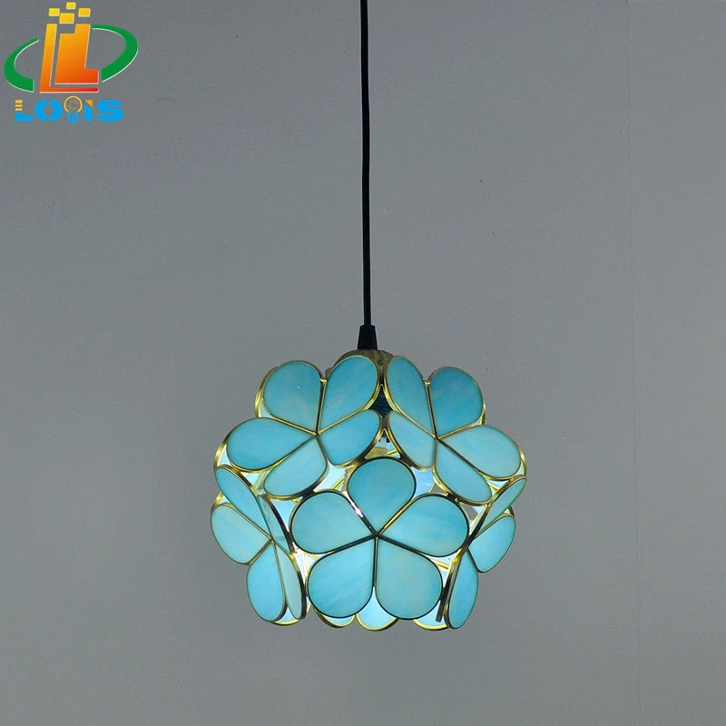 Nordic style glass petal lamp for interior decoration - vue 11 sur 18