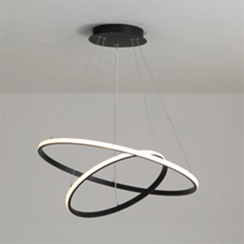 Modern aluminium chandelier for bar and dining room