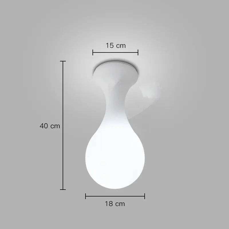 Modern raindrop design creative ceiling light