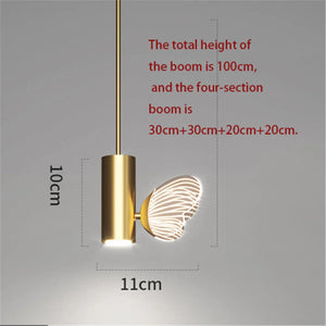 Nordic butterfly pendant light decorative creative lighting