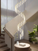 Modern long spiral design lamp for indoor hotel and hall