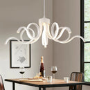 Modern remote controlled aluminium acrylic smart pendant chandelier