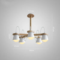 Nordic wooden pendant light for elegant interior decor