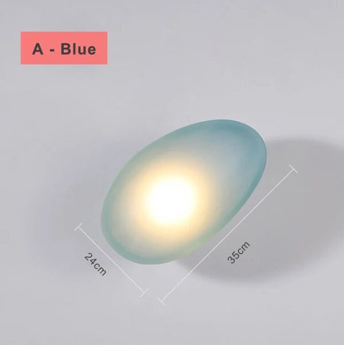 Modern nordic LED wall light pebble design for bedroom and staircase