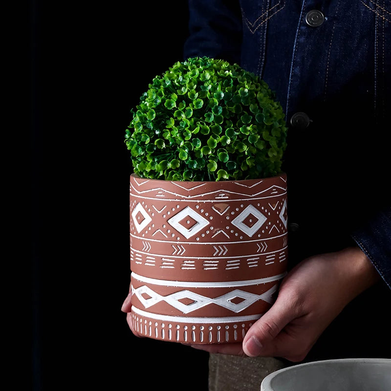 Homemade concrete flowerpot silicone mould - vue 5 sur 14
