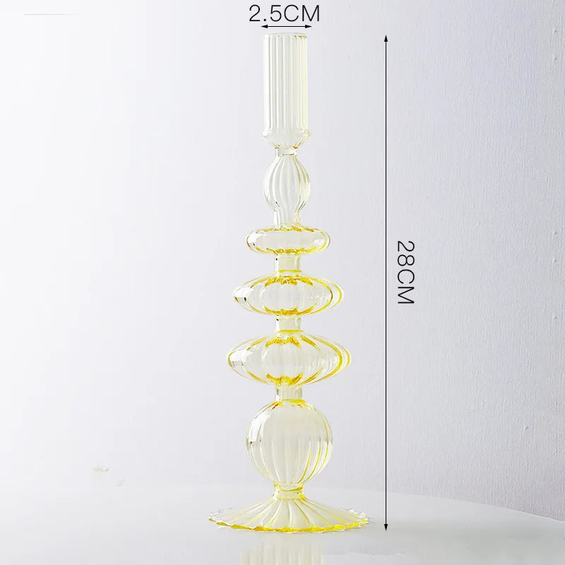 Crystal and glass wedding candle holders and centrepieces - vue 11 sur 12