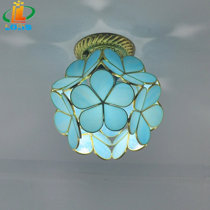 Nordic style glass petal lamp for interior decoration - vue 2 sur 18