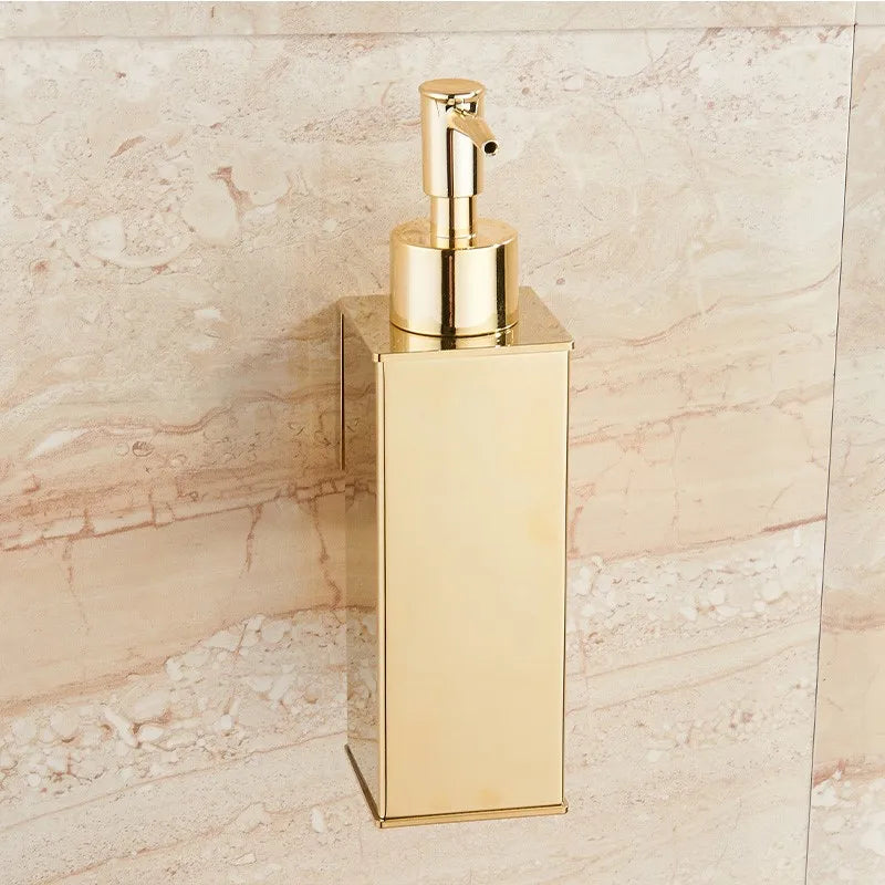 stainless steel wall-mounted liquid soap dispenser for shower gel - vue 4 sur 18