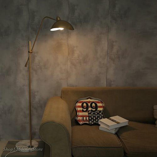 Nordic simple gold floor lamp - vue 3 sur 8