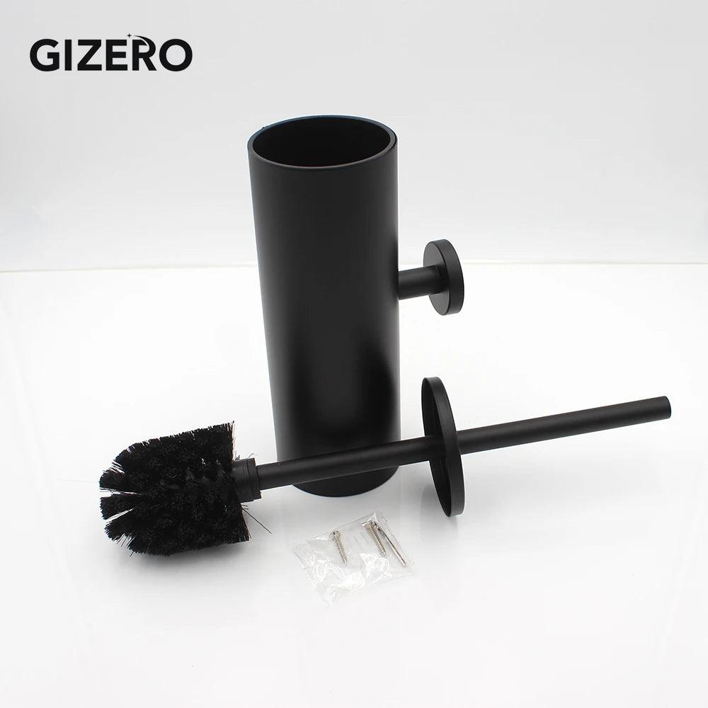 Durable and practical stainless steel toilet brush holder, wall mounted - vue 4 sur 12