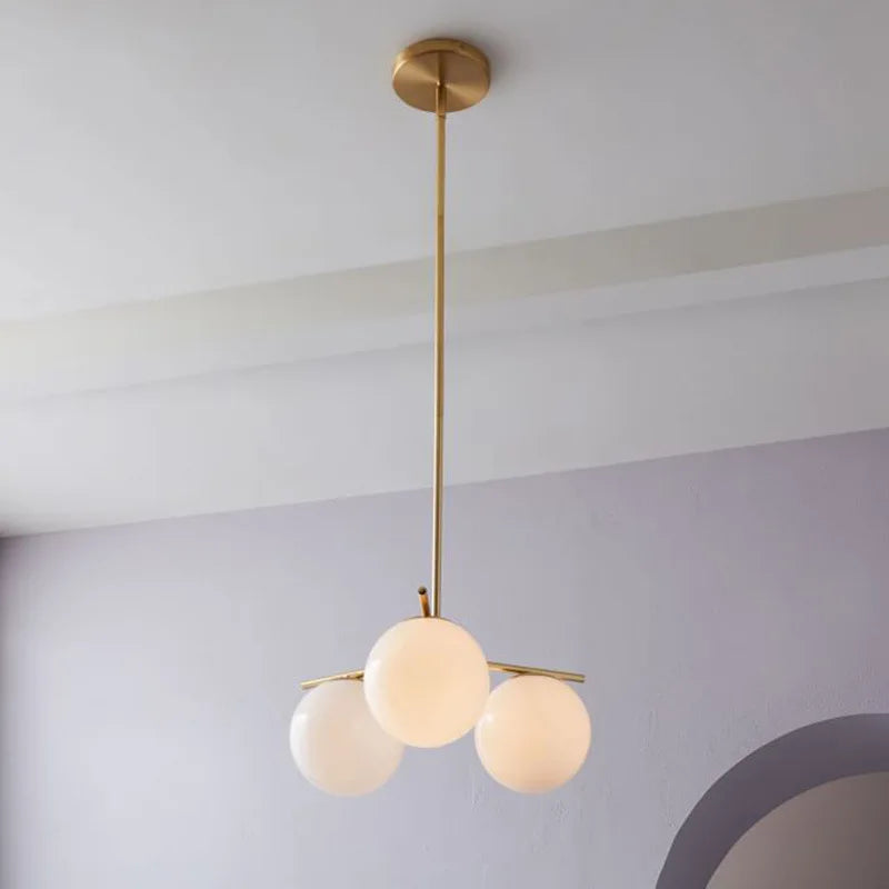 Modern nordic LED chandelier for kitchen and restaurant - vue 4 sur 8