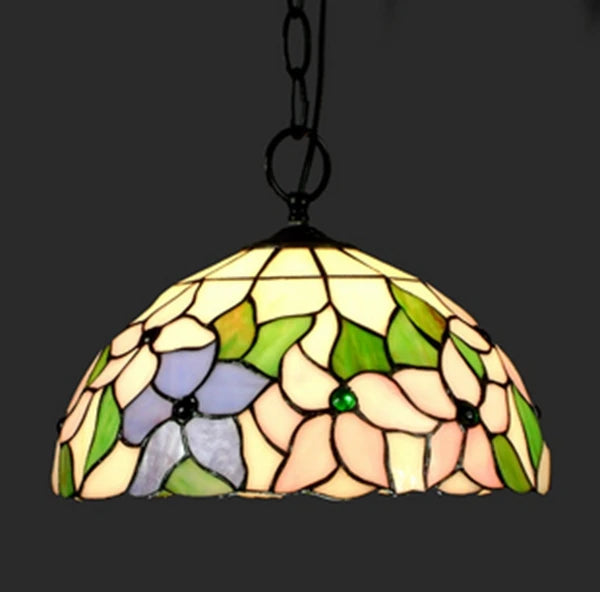 Antique Tiffany chandelier for restaurant, café, bar and hallway - vue 18 sur 19