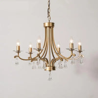 Gold crystal chandelier modern high-end lighting