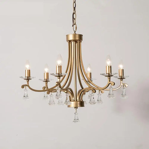 Gold crystal chandelier modern high-end lighting
