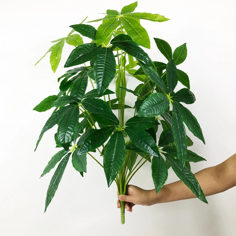 Artificial bonsai monstera and palm tree for indoor and outdoor decoration - vue 9 sur 10