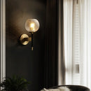 Nordic LED wall light with indoor lampshade
