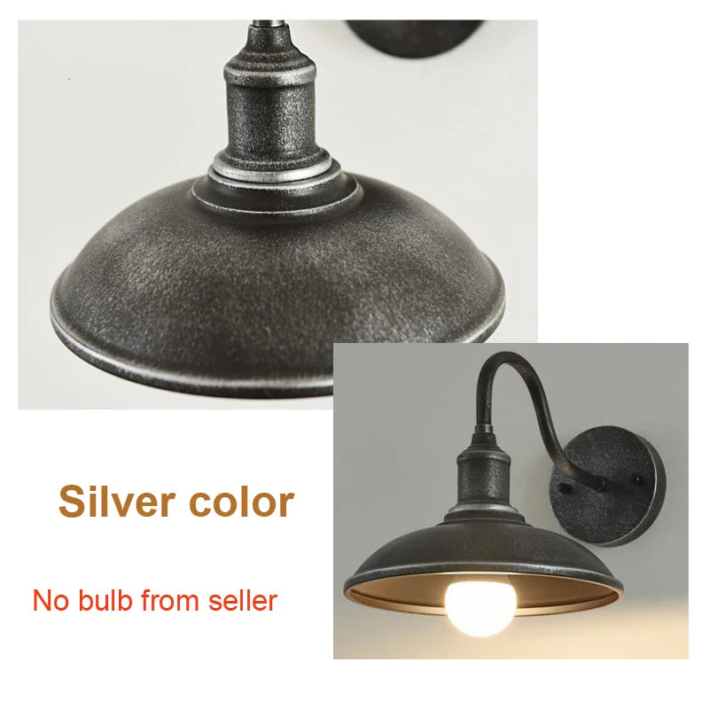Waterproof outdoor light in vintage American loft style - vue 11 sur 12