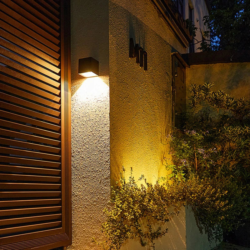 Outdoor solar wall light with motion sensor, IP65 waterproof - vue 6 sur 9