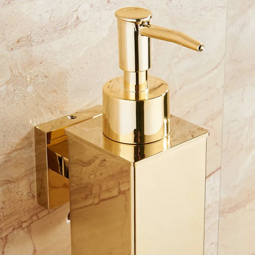 stainless steel wall-mounted liquid soap dispenser for shower gel - vue 4 sur 18