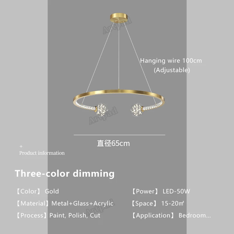 Luxury glass pendant light for elegant interiors - vue 12 sur 12